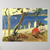 Paul Gauguin Fruit Carrier in Turin Cove oder Seas Poster (Vorne)