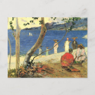 Paul Gauguin Fruit Carrier in Turin Cove oder Seas Postkarte