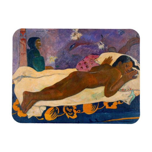 Paul Gauguin - Geist des Toten Watching Magnet (Horizontal)