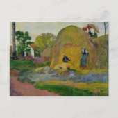 Paul Gauguin | Gelbe Haystacks oder Goldene Ernte Postkarte (Vorderseite)