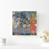 Paul Gauguin - Hail Mary / Ia Orana Maria Quadratische Wanduhr (Zuhause)