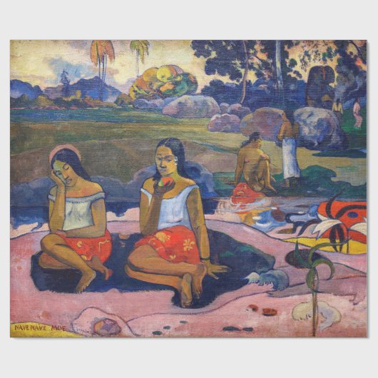 Paul Gauguin - Heiliger Frühling, süße Träume Geschenkpapier (Flach)