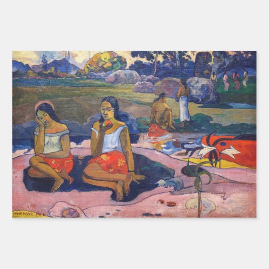 Paul Gauguin - Heiliger Frühling, süße Träume Geschenkpapier Set (Vorderseite)