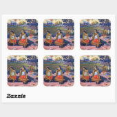 Paul Gauguin - Heiliger Frühling, süße Träume Quadratischer Aufkleber (Blatt)