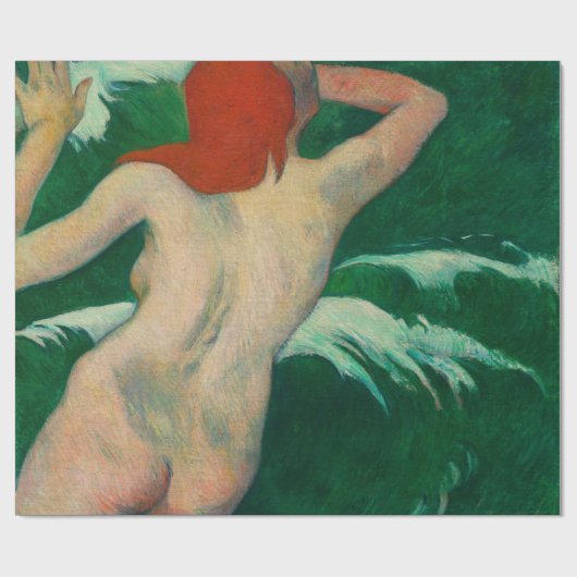 Paul Gauguin In the Waves Geschenkpapier (Flach)