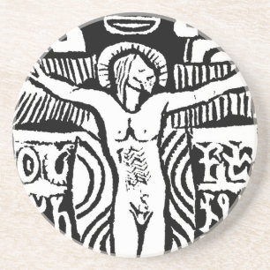 Paul Gauguin Kruzifix Design Untersetzer