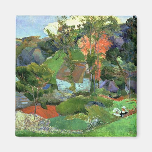 Paul Gauguin | Landschaft in Pont Aven, 1888 Magnet (Vorne)