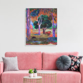 Paul Gauguin - Landschaft mit einem Schwein und ei Leinwanddruck (Insitu (Wohnzimmer))