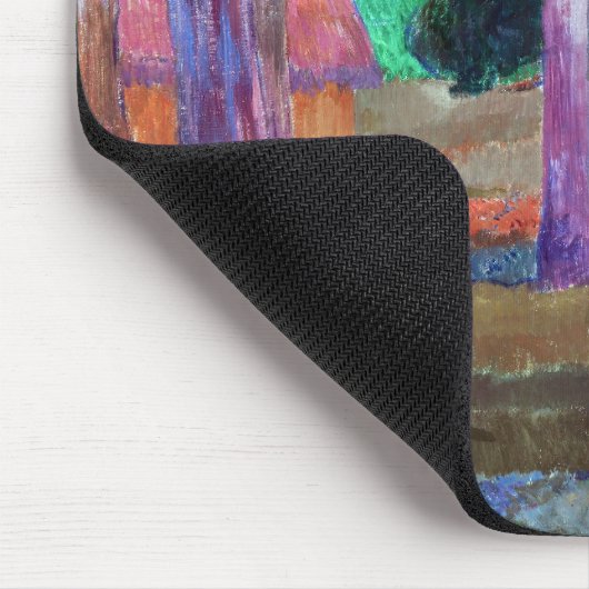 Paul Gauguin - Landschaft mit einem Schwein und ei Mousepad (Ecke)