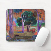 Paul Gauguin - Landschaft mit einem Schwein und ei Mousepad (Mit Mouse)