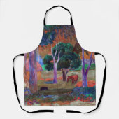 Paul Gauguin - Landschaft mit einem Schwein und ei Schürze (Vorderseite)
