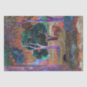 Paul Gauguin - Landschaft mit einem Schwein und ei Seidenpapier (Vorderseite)