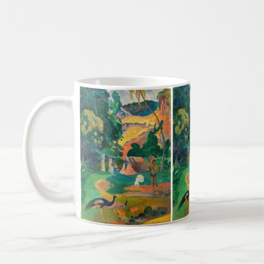 Paul Gauguin - Landschaft mit Peacocks / Matamoe Kaffeetasse (Links)