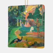 Paul Gauguin - Landschaft mit Peacocks / Matamoe Keramikornament (Links)