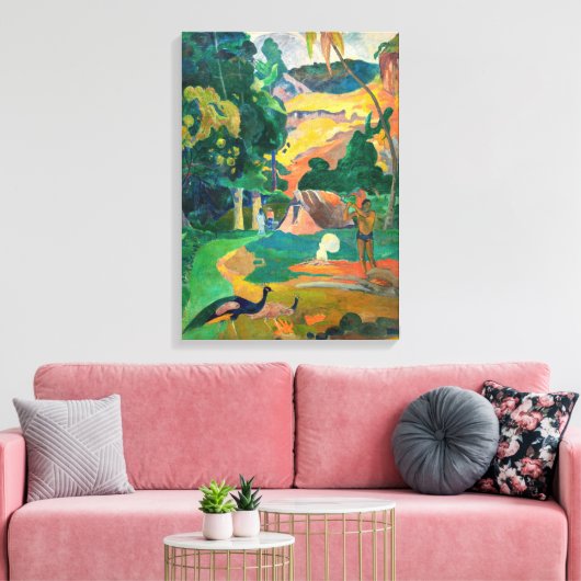 Paul Gauguin - Landschaft mit Peacocks / Matamoe Leinwanddruck (Insitu (Wohnzimmer))