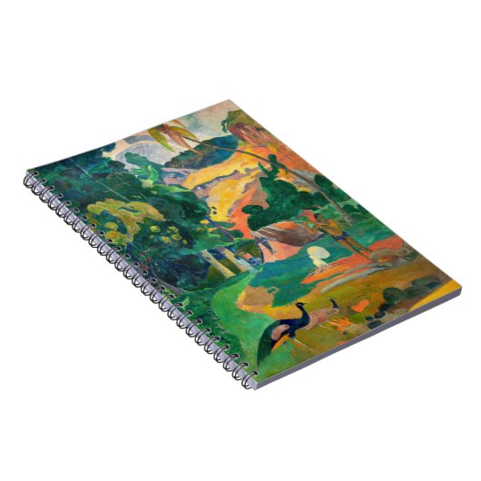 Paul Gauguin - Landschaft mit Peacocks / Matamoe Notizblock (Rechte Seite)