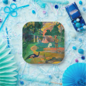 Paul Gauguin - Landschaft mit Peacocks / Matamoe Pappteller (Party)