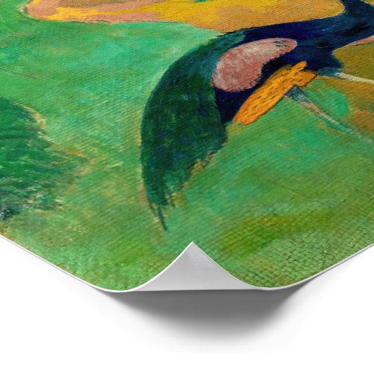 Paul Gauguin - Landschaft mit Peacocks / Matamoe Poster (Ecke)