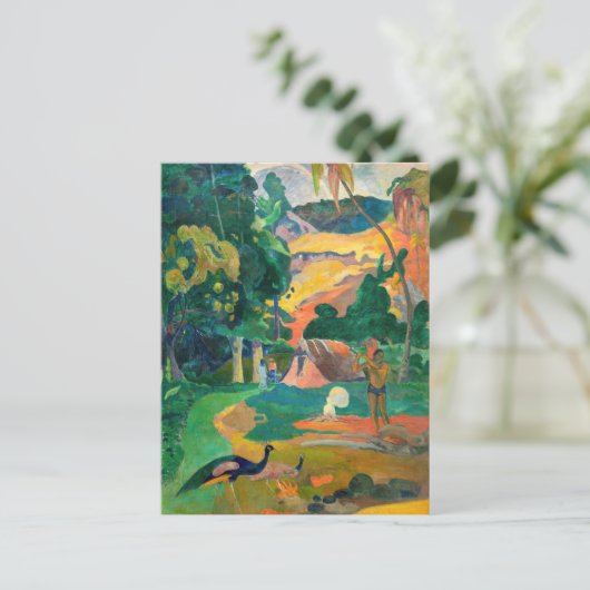 Paul Gauguin - Landschaft mit Peacocks / Matamoe Postkarte (Stehend Vorderseite)