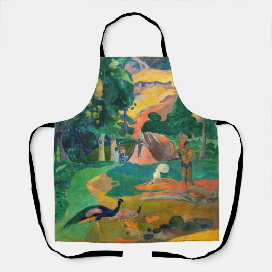 Paul Gauguin - Landschaft mit Peacocks / Matamoe Schürze (Vorderseite)