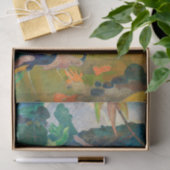 Paul Gauguin - Landschaft mit Peacocks / Matamoe Seidenpapier (Geschenk)