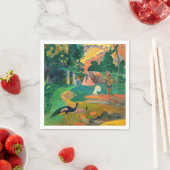 Paul Gauguin - Landschaft mit Peacocks / Matamoe Serviette (Beispiel)