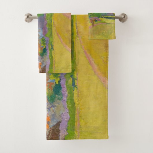 Paul Gauguin - Landschaft von Tahitien Badhandtuch Set (Insitu)