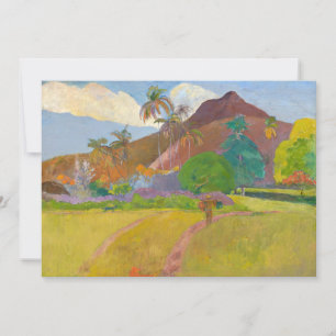 Paul Gauguin - Landschaft von Tahitien Einladung