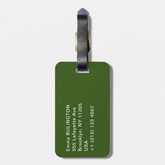 Paul Gauguin - Landschaft von Tahitien Gepäckanhänger (Rückseite vertikal)