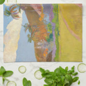 Paul Gauguin - Landschaft von Tahitien Geschirrtuch (Gefaltet)