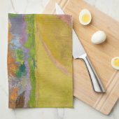 Paul Gauguin - Landschaft von Tahitien Geschirrtuch (Viertel Falte)