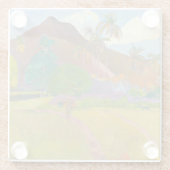 Paul Gauguin - Landschaft von Tahitien Glasuntersetzer (Rückseite)