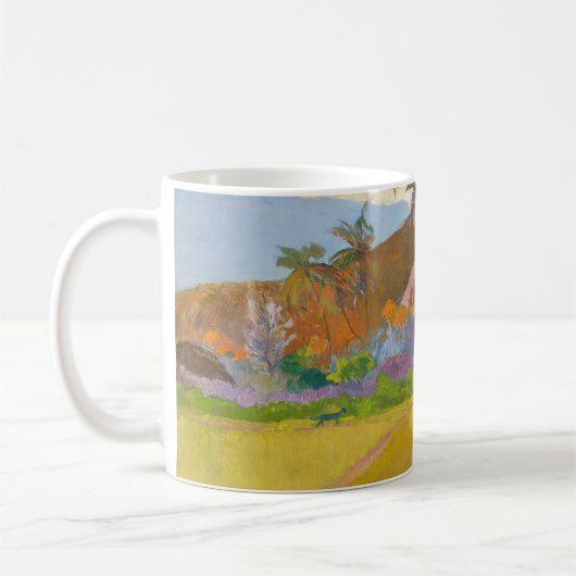 Paul Gauguin - Landschaft von Tahitien Kaffeetasse (Links)