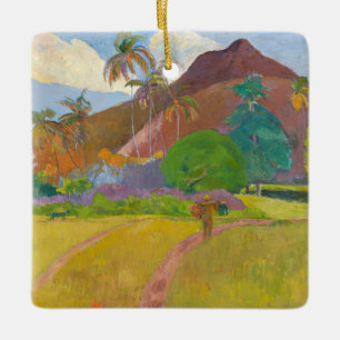 Paul Gauguin - Landschaft von Tahitien Keramikornament
