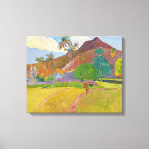 Paul Gauguin - Landschaft von Tahitien Leinwanddruck
