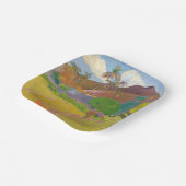 Paul Gauguin - Landschaft von Tahitien Pappteller (Gewinkelt)
