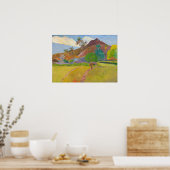 Paul Gauguin - Landschaft von Tahitien Poster (Küche)