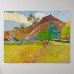 Paul Gauguin - Landschaft von Tahitien Poster