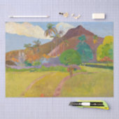 Paul Gauguin - Landschaft von Tahitien Seidenpapier (Handwerk)