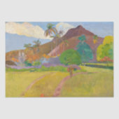 Paul Gauguin - Landschaft von Tahitien Seidenpapier (Vorderseite)