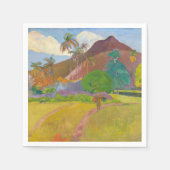 Paul Gauguin - Landschaft von Tahitien Serviette (Vorderseite)