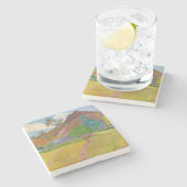 Paul Gauguin - Landschaft von Tahitien Steinuntersetzer (Seitenansicht)