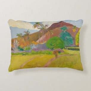 Paul Gauguin - Landschaft von Tahitien Zierkissen