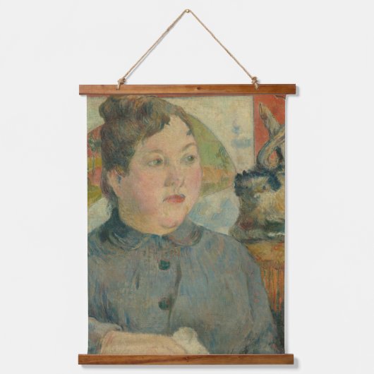 Paul Gauguin Madame Art Wood Wall Hanging Tapestry Wandteppich Mit Holzrahmen (Vorderseite)
