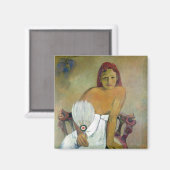 Paul Gauguin | Mädchen mit Ventilator, 1908 Magnet (Vorderseite/Rückseite)