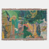 Paul Gauguin Matamoe Landschaft mit Peacocks Decke (Vorderseite)