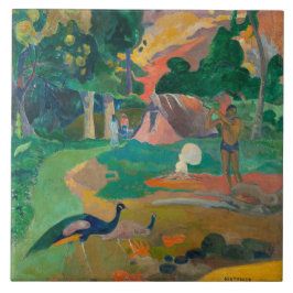Paul Gauguin Matamoe Landschaft mit Peacocks Fliese