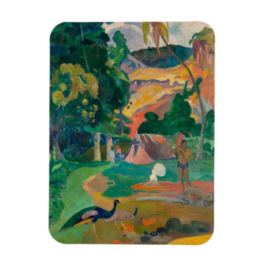 Paul Gauguin Matamoe Landschaft mit Peacocks Magnet (Vertikal)