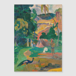 Paul Gauguin Matamoe Landschaft mit Peacocks Magnetkarte