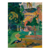 Paul Gauguin Matamoe Landschaft mit Peacocks Poster (Vorderseite)